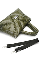khaki green flufie shoulder bag