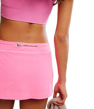 Pink Hot Shot Mini Skort with a wide waistband
