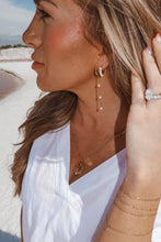 Lisi Lerch - Moonlit Drop Hoop Earring - 18k Gold Plated - Jess Fay Collection - WS