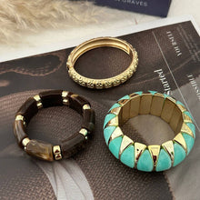 Lyonlee - Resin Statement Cuff Bracelet: 1