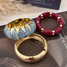 Lyonlee - Resin Statement Cuff Bracelet: 2