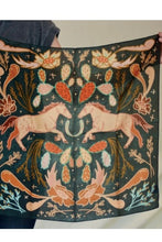 Wild Horse Prairies In Denim Cowgirl Wild Rag Scarf