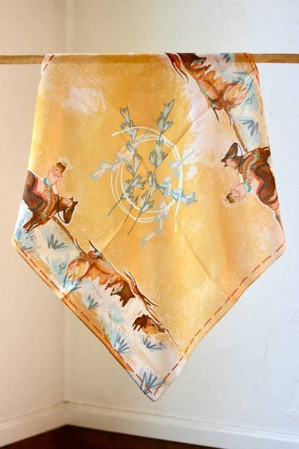 Longhorn Open Range Cowgirl Wild Rag Scarf