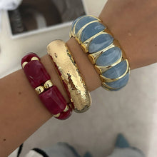 Lyonlee - Resin Statement Cuff Bracelet: 7