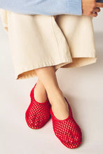 Top view of Coconut by Matisse Marta ballet flats showcasing mesh construction