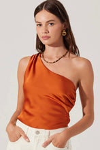 Francis Satin One Shoulder Top