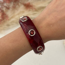 Lyonlee - Pearl Accent Resin Cuff Bracelet: 3
