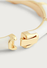 Anabel Aram Bamboo Hinged Bangle – refined gold bracelet with hidden clasp