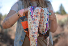 Western Harvest in Deep Juniper Silk Twilly Cowgirl Scarf