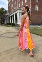 Sunset Stripe Midi Skirt