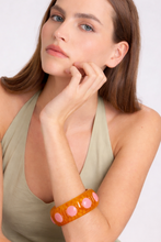Michelle Amber And Light Rose Bangle