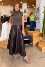 Marlow Faux Leather Midi Skirt