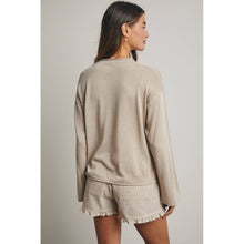 Wishlist Apparel - LIGHTWEIGHT ROLLED HEM SWEATER / WL25-12104: MELON / L