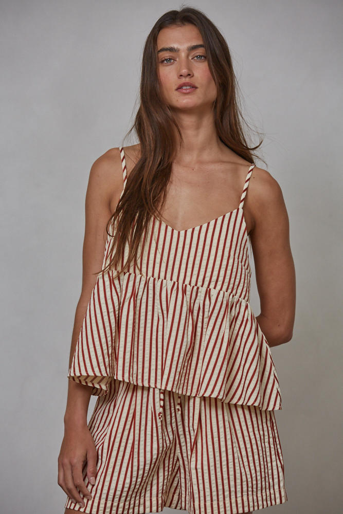 Ellah Striped Peplum