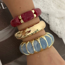Lyonlee - Resin Statement Cuff Bracelet: 7