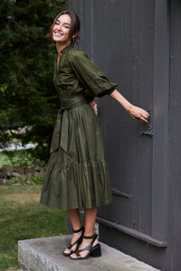 Model wearng the Becca Dress from Bella Tu