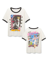 Elton John 1973 Pop Art Oversized Ringer Tee
