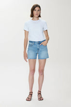 Kennedy Mid Rise Short in Escape comfort stretch denim - Full length view