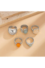Lyonlee - Chunky Ring Set with Gemstones: 3