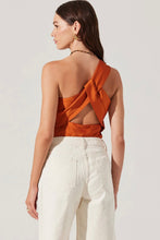 Francis Satin One Shoulder Top