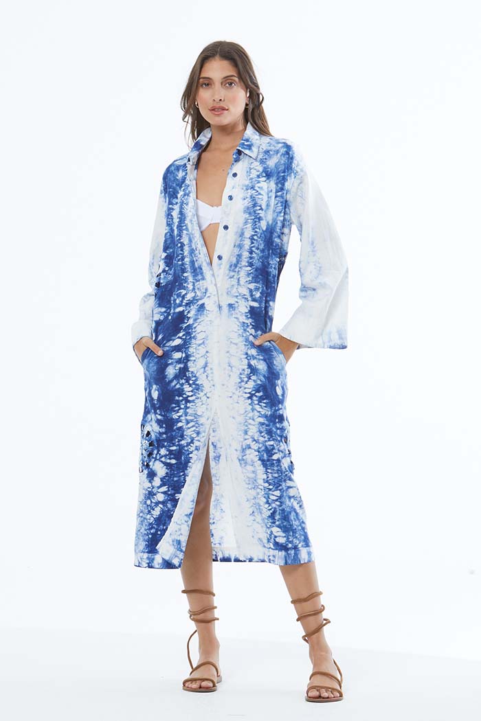 blue dress for baby girl Pebble Beach Midi – Bandit and the Babe