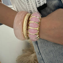 Lyonlee - Resin Statement Cuff Bracelet: 4