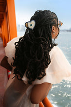 Hand-painted Coastal Lucky Eye Claw Hair Clip