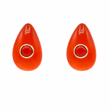Michael Nash Jewelry - Rosamund Orange Resin Pierced Earrings