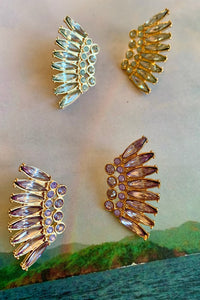 small wing stud earrings