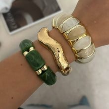 Lyonlee - Resin Statement Cuff Bracelet: 1