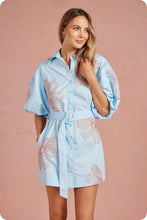 Hibiscus Mini Shirt Dress