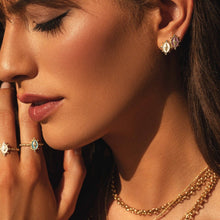 Lady Lourdes Stud in Aqua