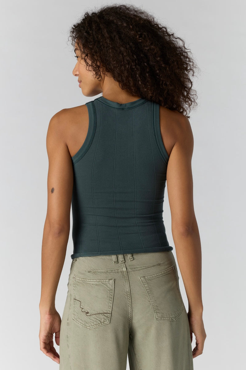 So Soft Seamless Modal Tank | Cedar Wood High-Neck Racerback Tank by ...