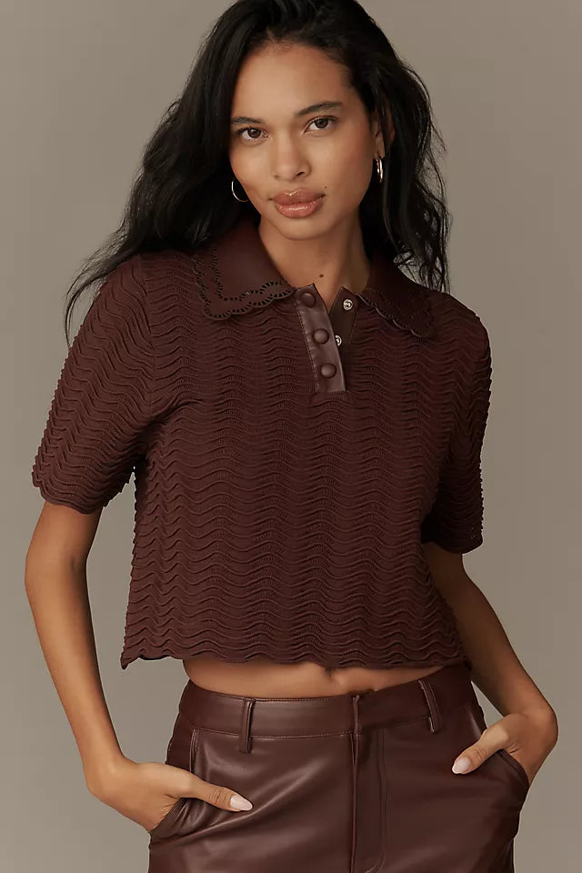 Model wearing the Delphine Top