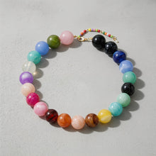 Lyonlee - Multicolor Oversized Beaded Statement Necklace: 6