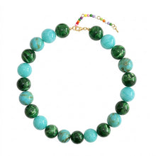 Lyonlee - Multicolor Oversized Beaded Statement Necklace: 4