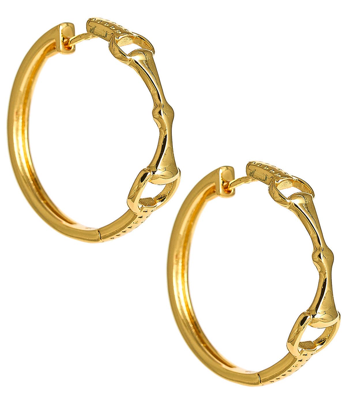 Lisi Lerch - Horsebit Huggie Hoop - WS: Gold