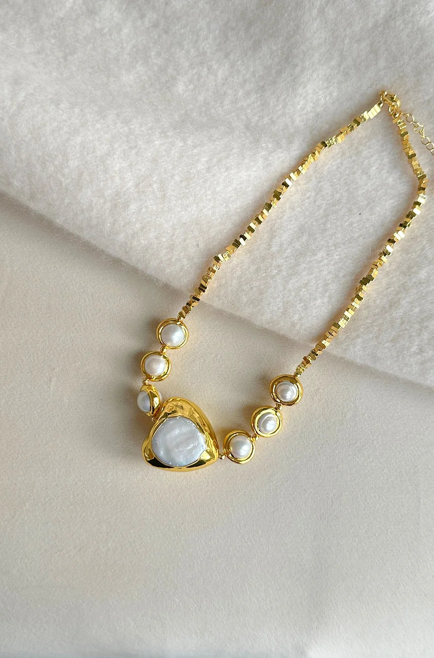 baroque pearl choker easton elle