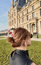 Hand-Painted Ace of Hearts Claw Hair Clip