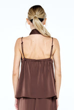 Enza Fringed Satin Cami Top