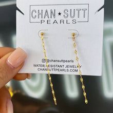 CHANSUTTPEARLS - DAINTY CHAIN EARRINGS