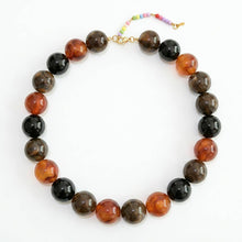 Lyonlee - Multicolor Oversized Beaded Statement Necklace: 4