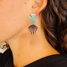 Matisse Earrings - Mint/Brown