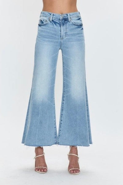 Izzy Mid Rise Wide Leg Crop