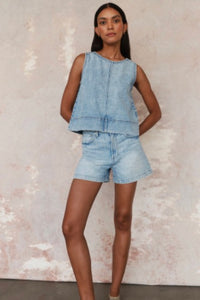 Saige High Rise A-line Short