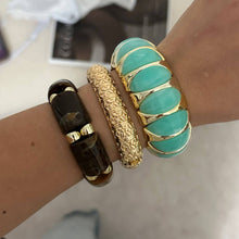 Lyonlee - Resin Statement Cuff Bracelet: 8
