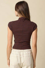 Mila Stripe Mock Neck Top