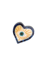 Hand-painted Coastal Lucky Eye Claw Hair Clip