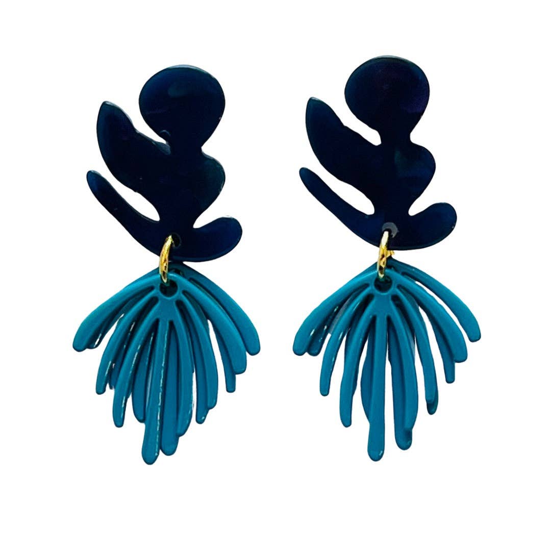 Matisse Earrings - Navy/Blue
