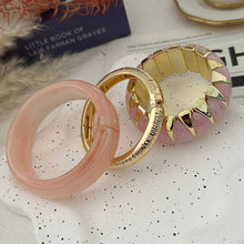 Lyonlee - Resin Statement Cuff Bracelet: 4